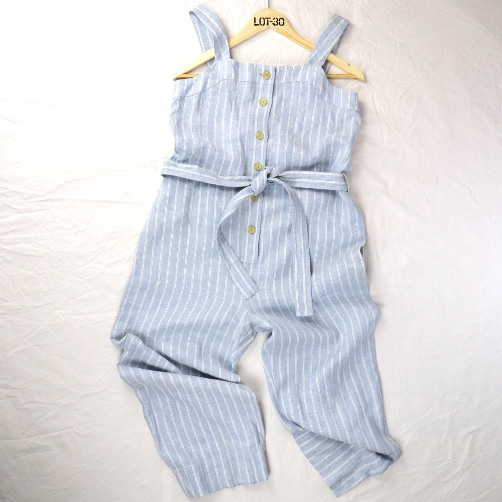 EVERLANE THE LINEN PICNIC JUMPSUIT